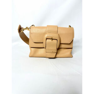 Oroton Frida Soft Leather Mini Satchel in Mango